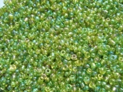 Бисер круглый, желто-зеленый "Осенняя зелень", (50 грамм)