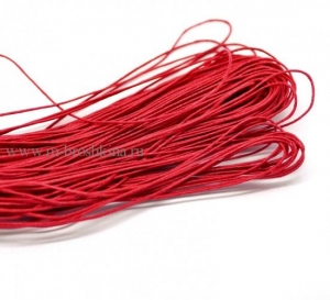 Шнур вощеный красный, 1 мм | шнур для браслета
