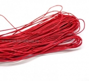 Шнур вощеный красный, 1 мм (10 м)