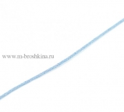 Шнур вощеный голубой, 1 мм (10 м)