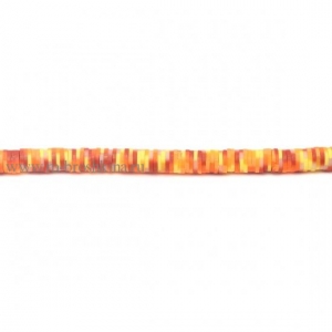 Бусины из полимерной глины "Солнечный оранж", 6 мм