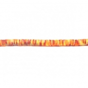 Бусины из полимерной глины "Солнечный оранж", 6 мм (нить)