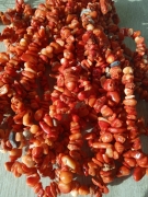 Коралл крошка оранж, 5х10 мм (нить) 