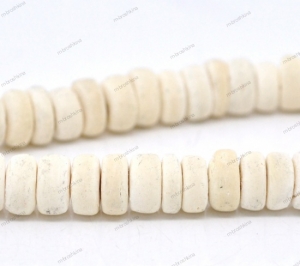 Бусины деревянные белый крем, 8 мм (1 нить)  ― Мадам Брошкина