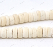 Бусины деревянные белый крем, 8 мм (1 нить) 