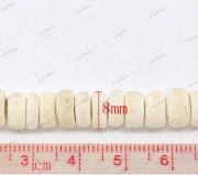 Бусины деревянные белый крем, 8 мм (1 нить) 