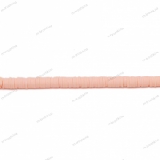 Бусины из глины полимерной светло-розовые, 4 мм (нить) 