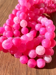Агат, шар 10 мм "Розовый зефир" бусины, камни для украшений | агат бусины купить