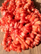 Крошка бусины коралл оранжевый, 7х15 мм (нить)
