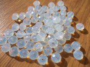 Бусины стеклянные рондель лунный камень, 8х6 мм (10 шт)