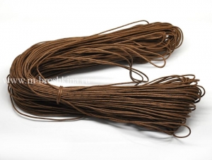 Вощеный шнур коричневый, 1.5 мм 
