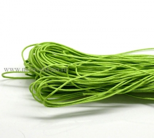 Шнур вощеный зеленый, 1.5 мм