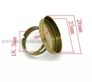 Основа для кольца бронза, 25 мм - для кабошона