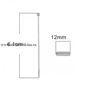 Булавка, игла с шариком серебро, 61х3 мм