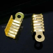 Концевики для шнура золото, 12х5 мм (20 шт)