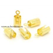 Концевик зажим для браслета золото, 12х5 мм (10 шт)