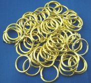 Колечки золото, 7х0.7 мм (50 шт)