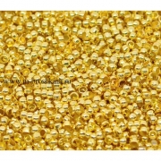 Обжимные бусины Кримпы 2 мм шариком золото (100 шт)