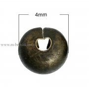Бусина обжимная бронза, 5 мм (20 шт)