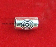 Бусины металлические "Трубочки" античное серебро, 5х3 мм (40 шт)