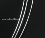 Основа для колье (проволока с памятью) серебро, 14 см (13 витков)