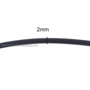 Шнур резиновый каучук черный, 2 мм (5 м)