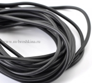 Шнур резиновый каучук черный, 2 мм (5 м)