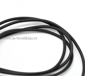 Шнур резиновый (каучук) черный, 3 мм