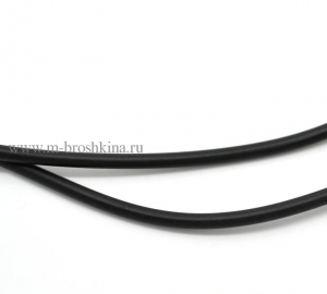 Шнур резиновый (каучук) черный, 3 мм 