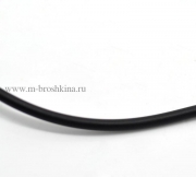 Шнур резиновый (каучук) черный, 3 мм (10 м)
