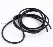 Шнур резиновый полый, черный, 5 мм (5 м)