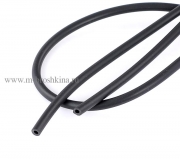 Шнур каучуковый резиновый черный, 4 мм (10 ярд)
