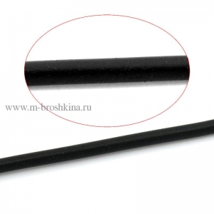 Шнур резиновый черный, 1.5 мм