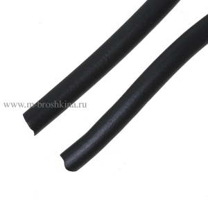 Шнур резиновый, каучук черный, 5 мм