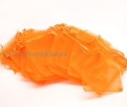 Мешочек подарочный оранжевый, 12х9 см