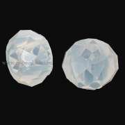 Бусина шарм кристально-лунная граненая, 14х8 мм (2 шт)