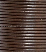 Кожаный шнур коричневый, 3 мм (10 м)