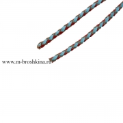Шнур кожаный плетеный, 3 мм (1 м)