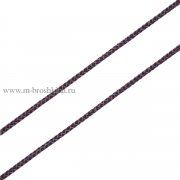 Шнур плетеный, цвет: темно-кофейный, 3 мм (1 м)