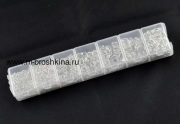 Соединительные колечки круглые, цвет: серебряный, размер: 3 мм - 9 мм (1500 шт)