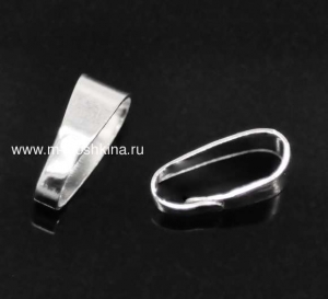 Держатели для кулона "Классический" серебряные, 11х4 мм | купить держатели для кулонов в интернет-магазине