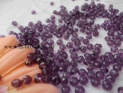 Стеклянные бусины разделители "Рондели" фиолетовые, 3х4 мм (50 шт)