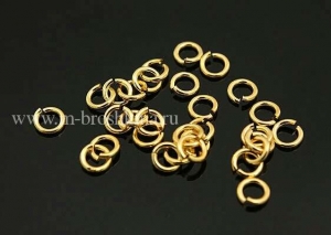 Колечки золото, 4х0.7 мм | соединительные колечки