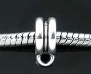 Бейл "Полоска" античное серебро, 11х8 мм, 5 мм (2 шт)
