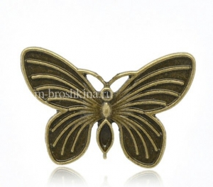 Подвеска "Бабочка" античная бронза, 30х20 мм | купить подвески бабочки