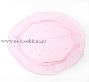 Мешочек подарочный из органзы "Мешочек радости" розовый, диаметр: 40 см
