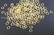 Колечки золото, 3х0.6 мм (100 шт)